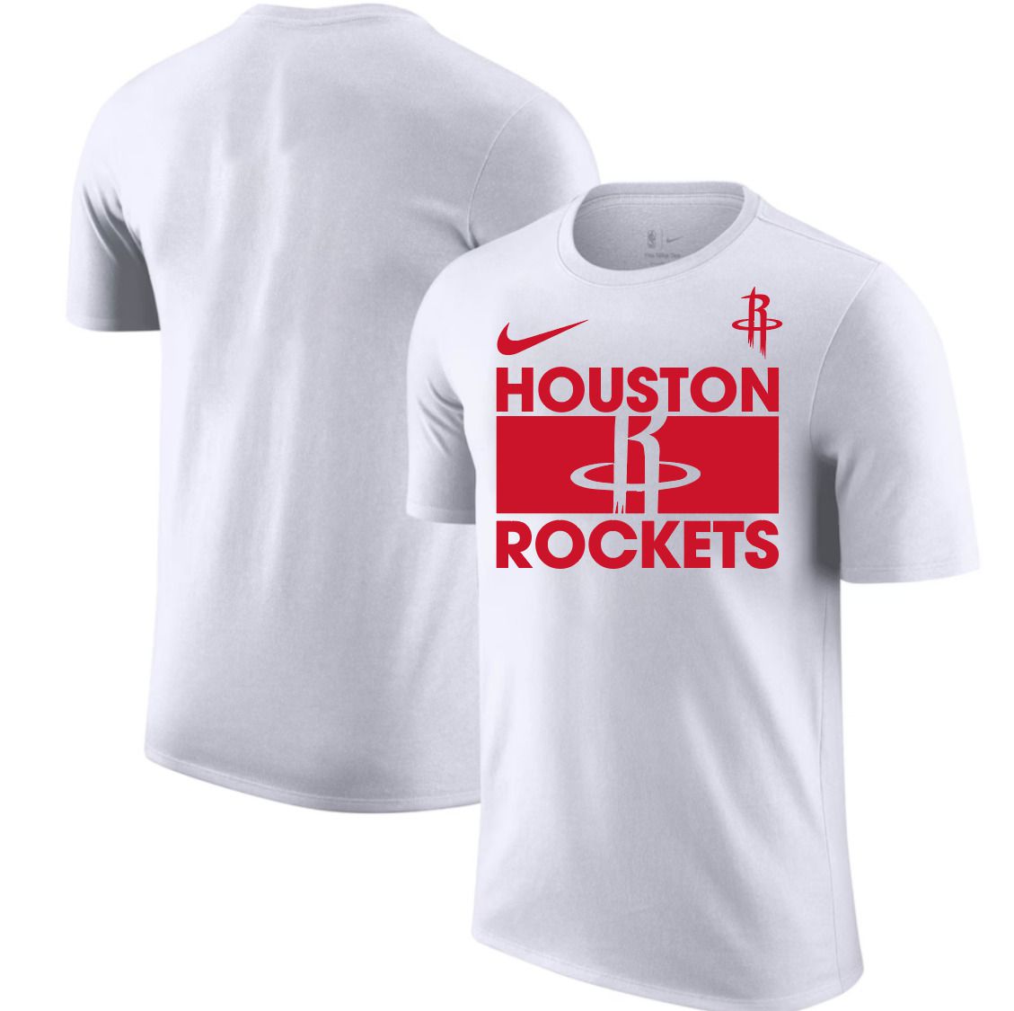 Men 2025 NBA Houston Rockets White Nike T shirts style 1